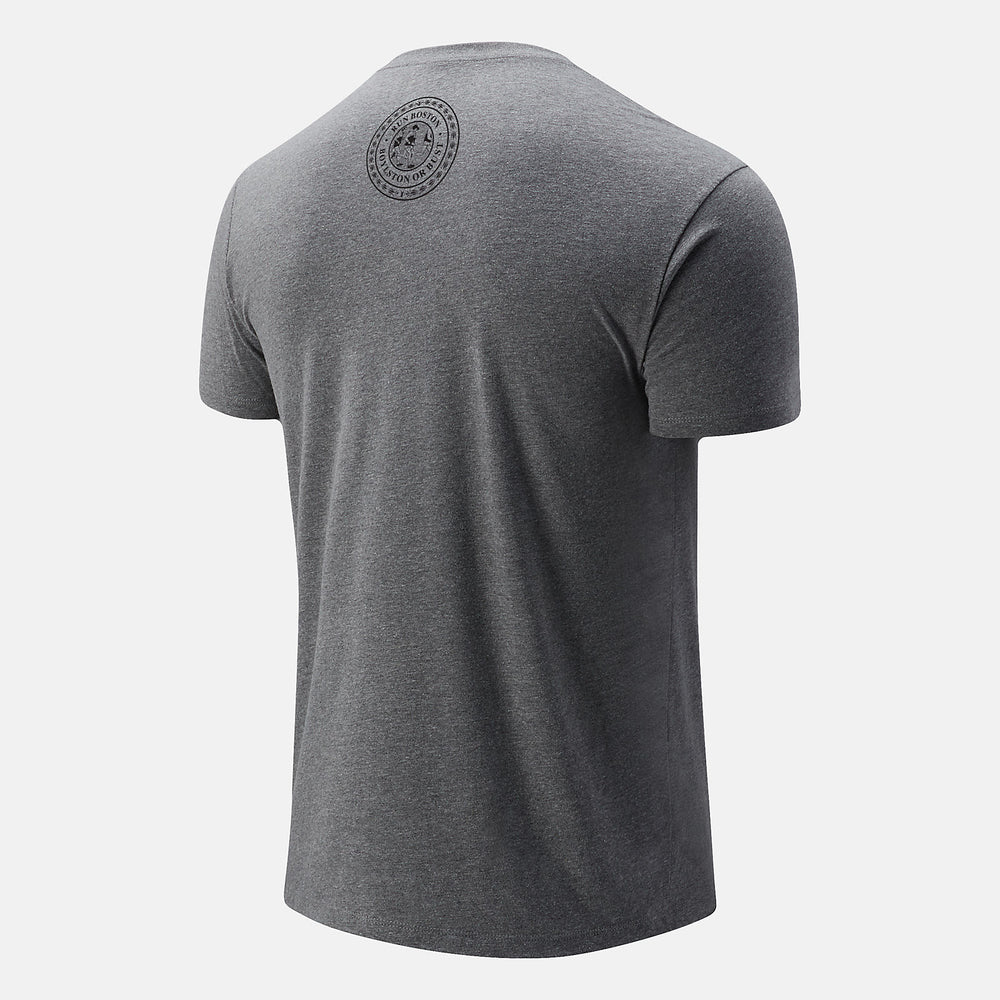 Athletic Grey Boston INBound Green Line Graphic Tee / New Balance Men
