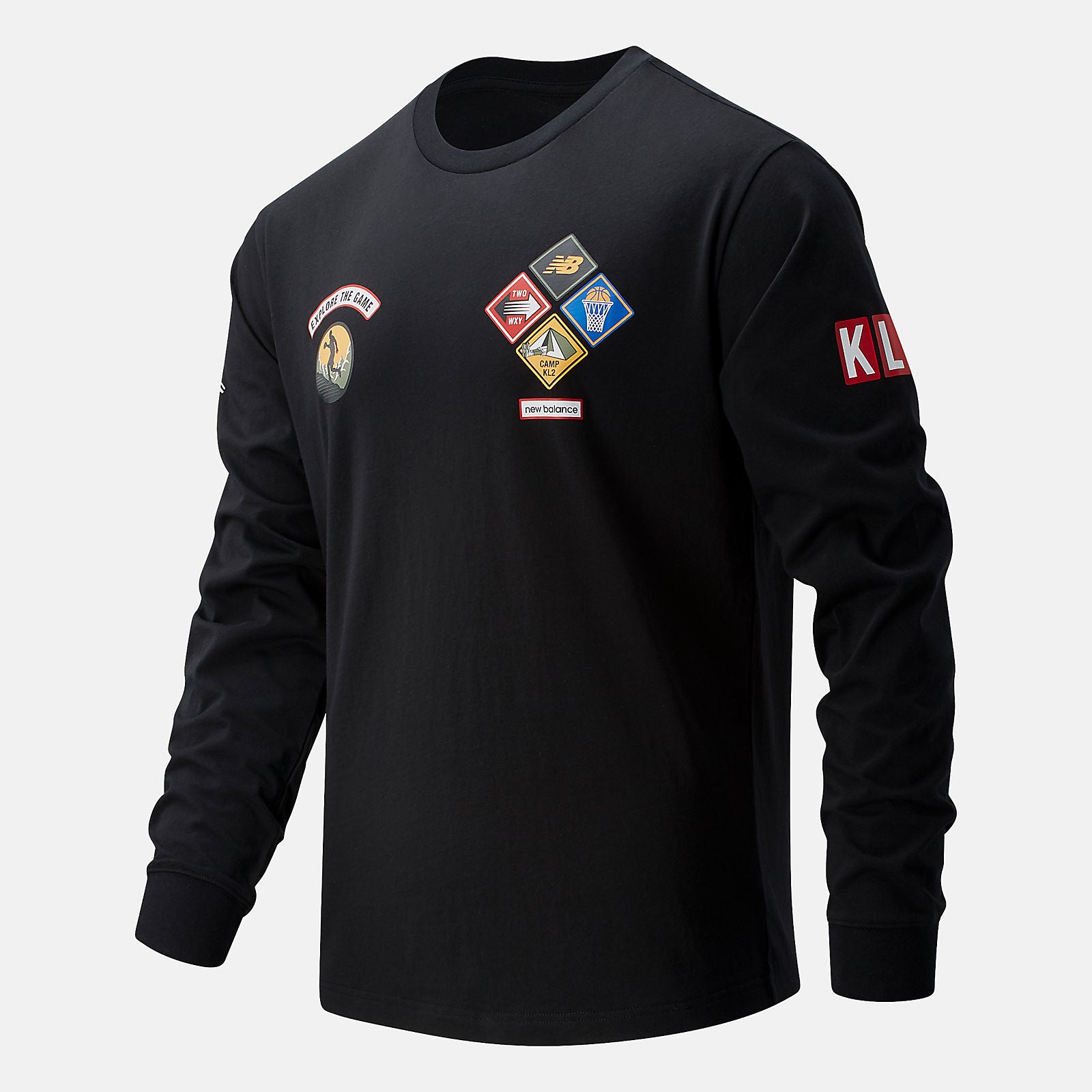 Black KL2 Nature of the Game Long Sleeve Graphic / New Balance Men