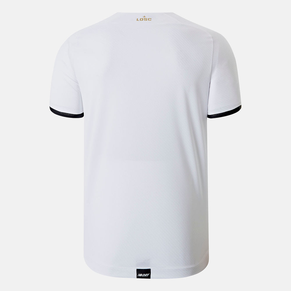 White Lille LOSC Away Short Sleeve Jersey / New Balance Men