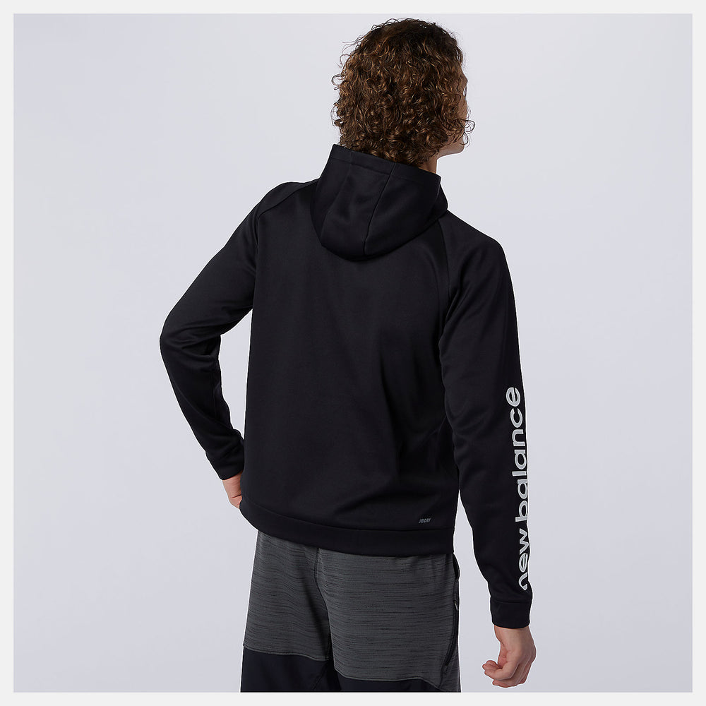 Black Tenacity Performance Fleece Pullover Hoodie / New Balance Men