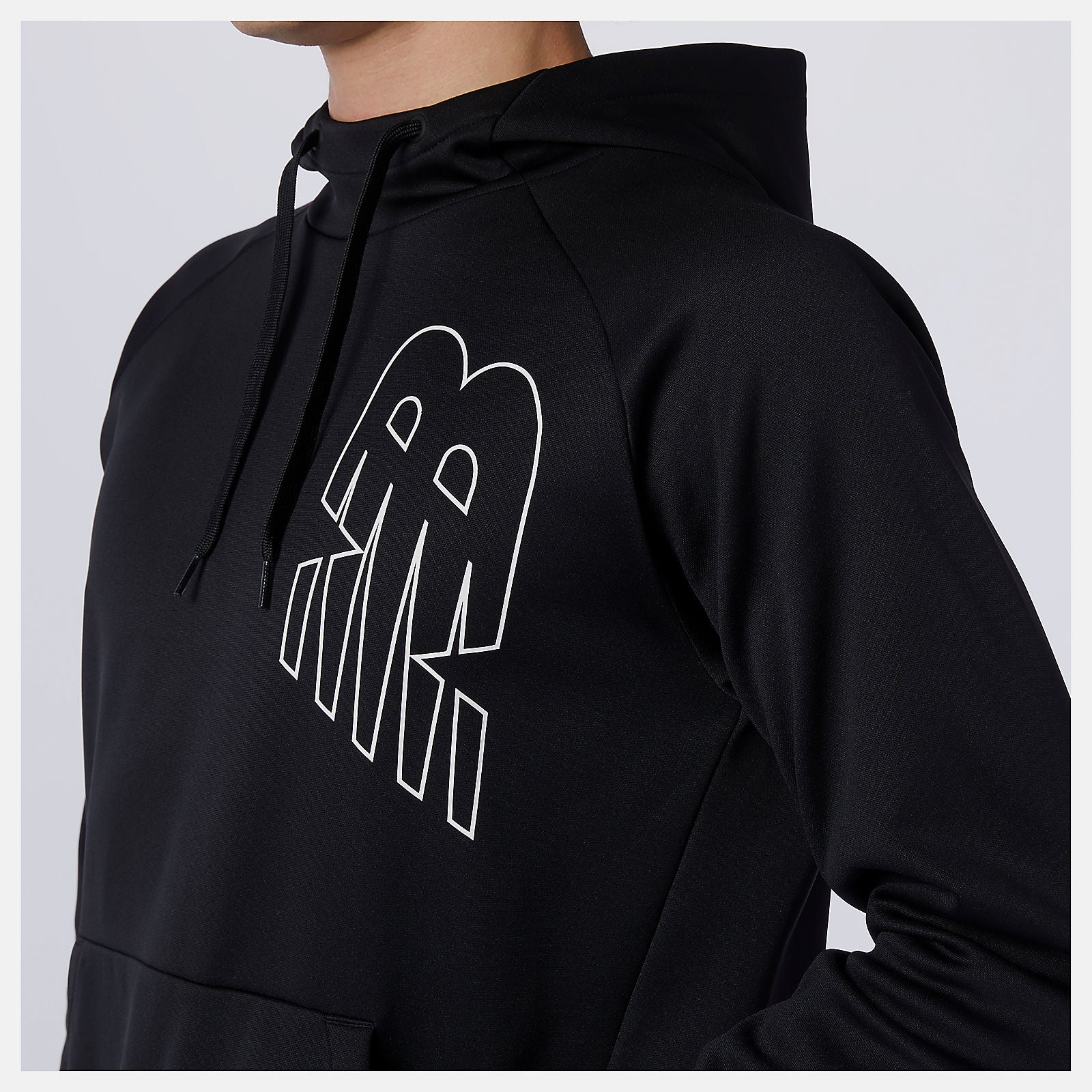 Black Tenacity Performance Fleece Pullover Hoodie / New Balance Men