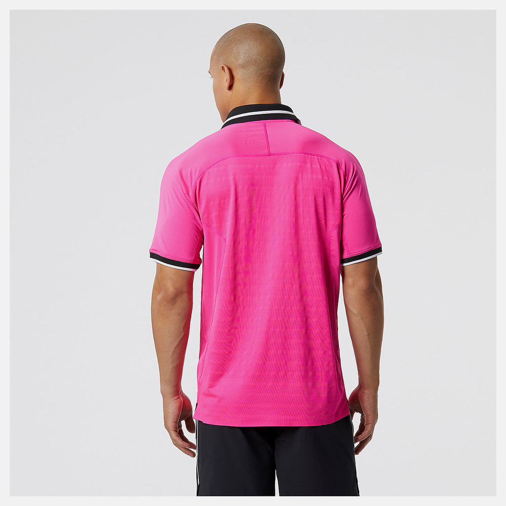 Pink Glo Tournament Polo / New Balance Men
