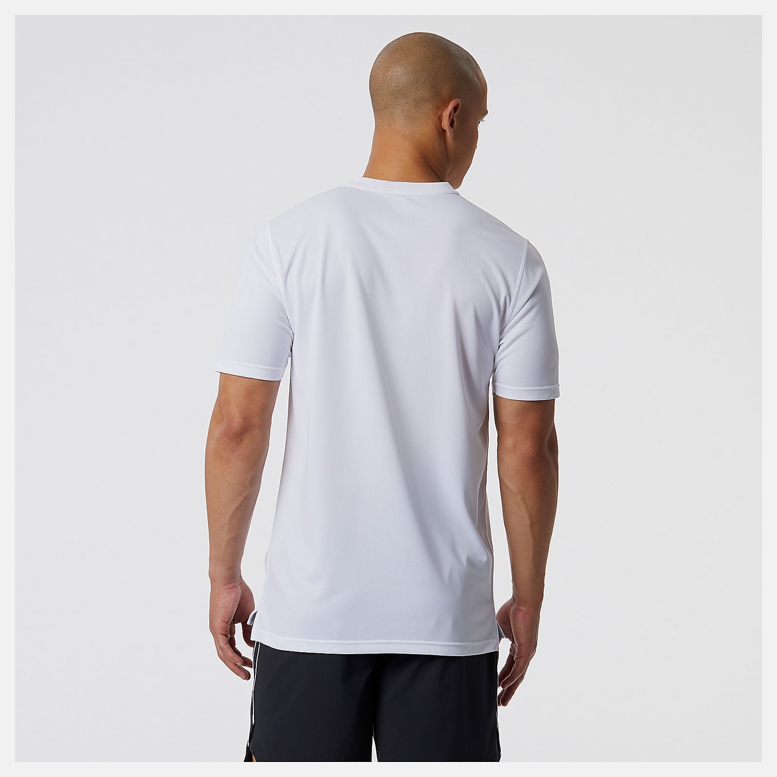 White/Black Printed Tournament Crew / New Balance Men
