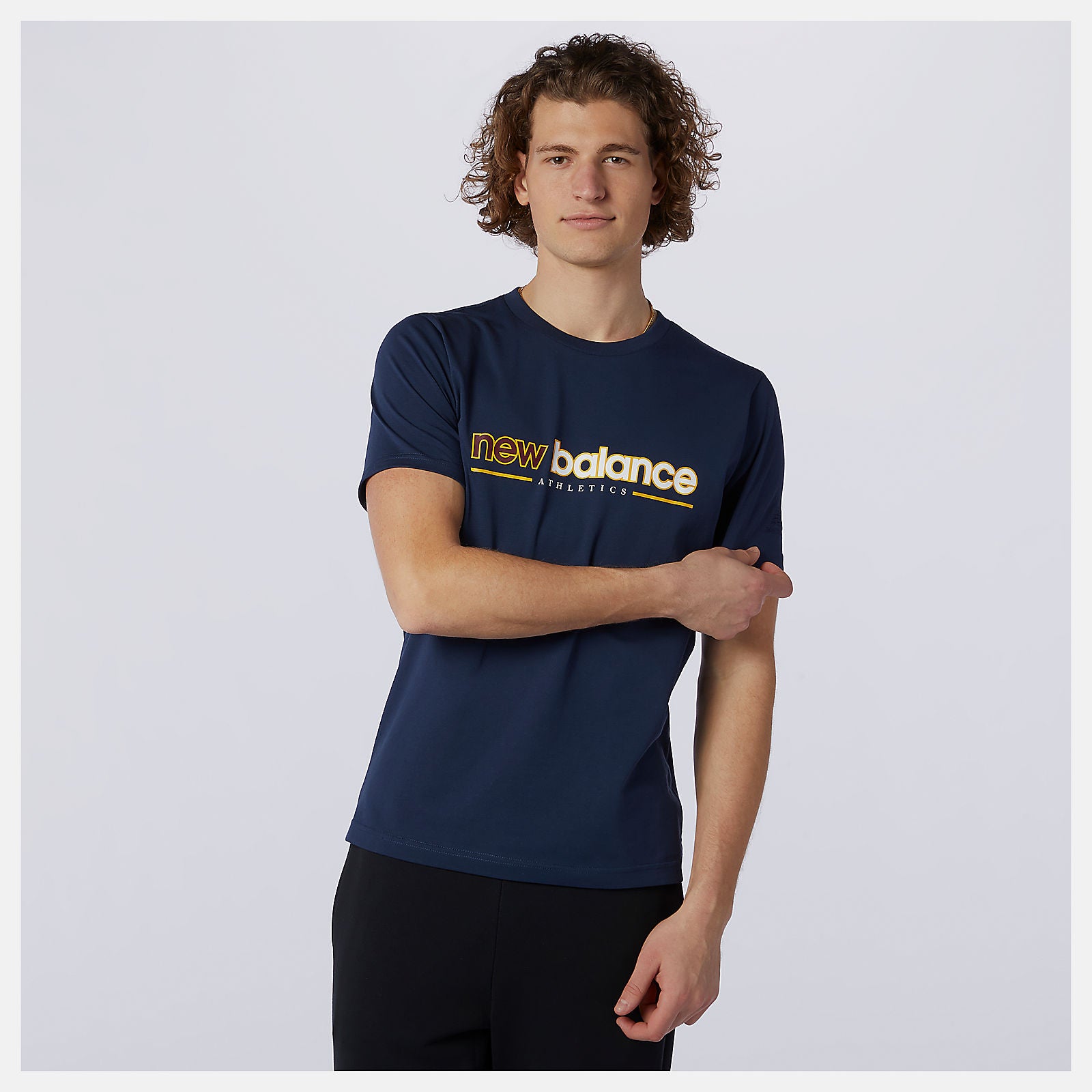 Natural Indigo NB Athletics Higher Learning Tee / New Balance Men