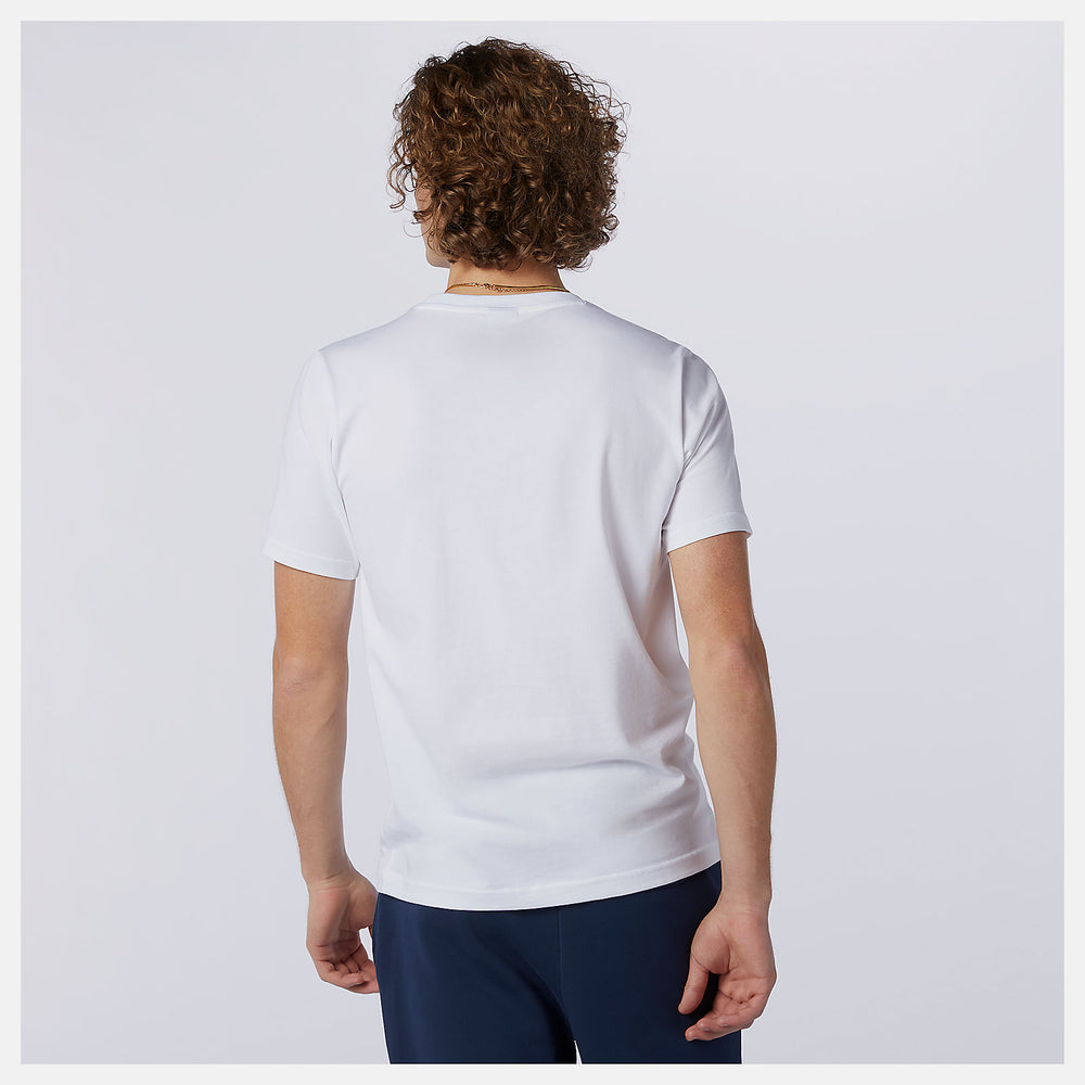 White NB Athletics Higher Learning Tee / New Balance Men