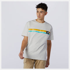 Sea Salt Heather NB Athletics Higher Learning Badge Tee / New Balance Men