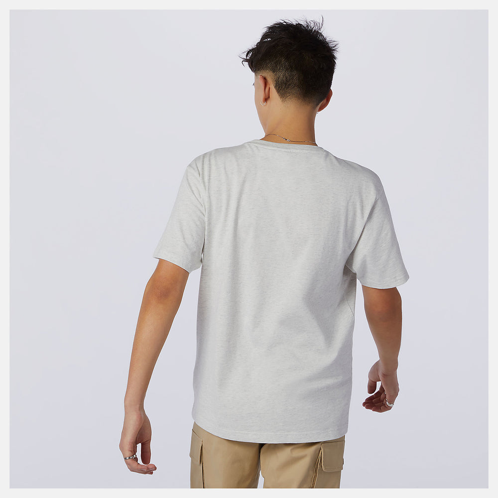 Sea Salt Heather NB Athletics Higher Learning Badge Tee / New Balance Men
