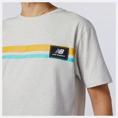 Sea Salt Heather NB Athletics Higher Learning Badge Tee / New Balance Men