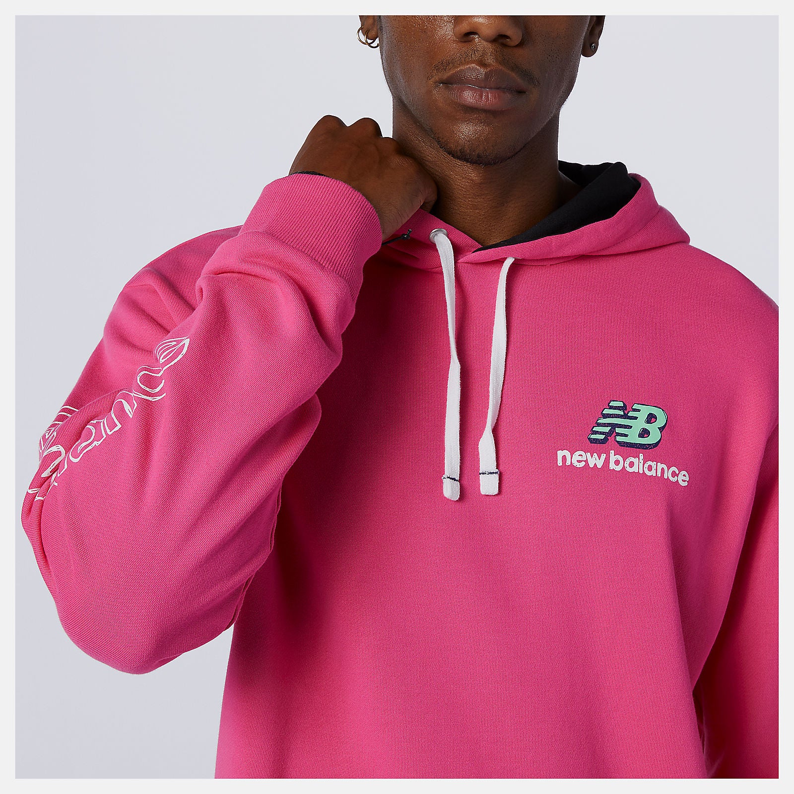 Mountain Teal NB Athletics Clash Hoodie / New Balance Men