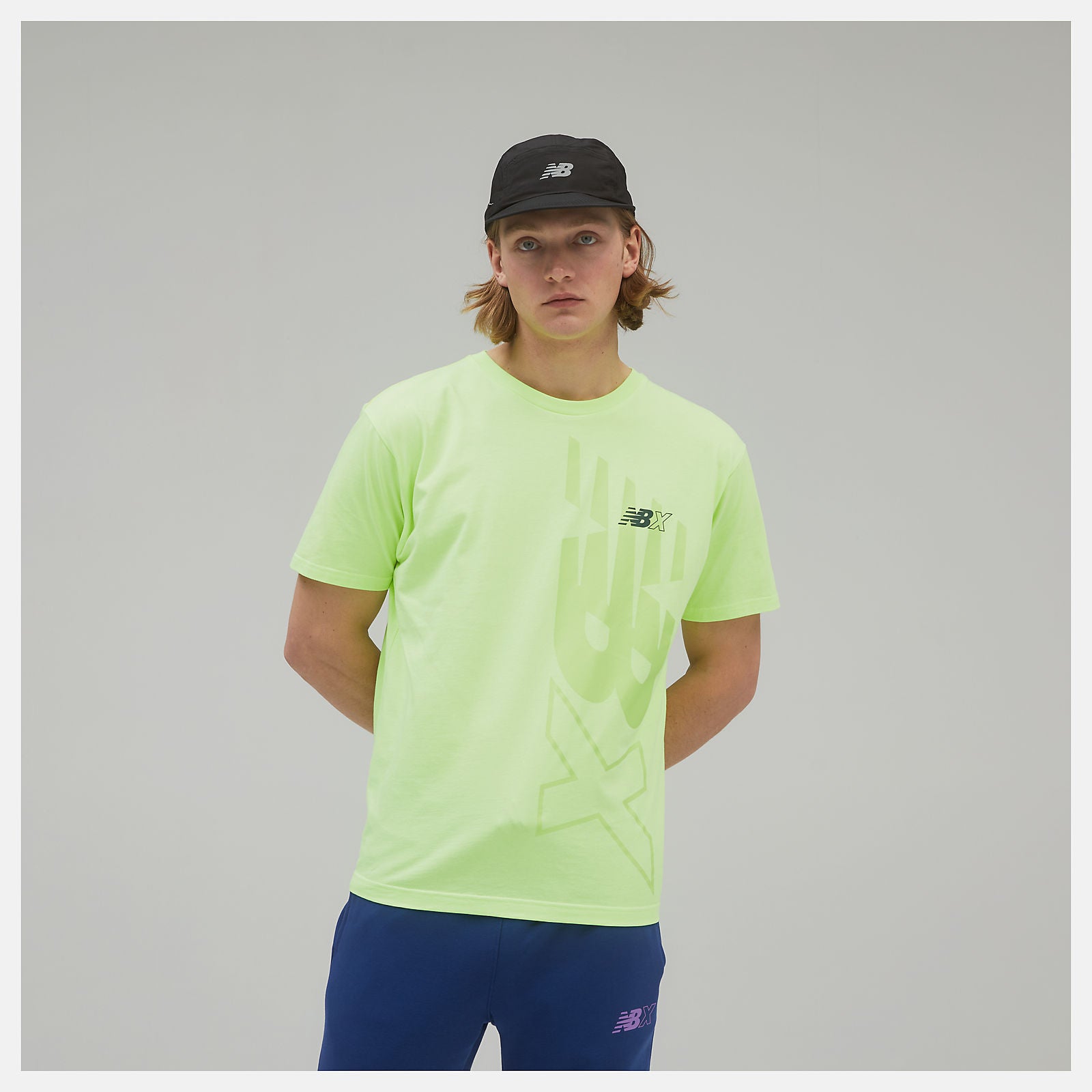 Bleached Lime Glo NB Essentials NBX Graphic Tee 2 / New Balance Men