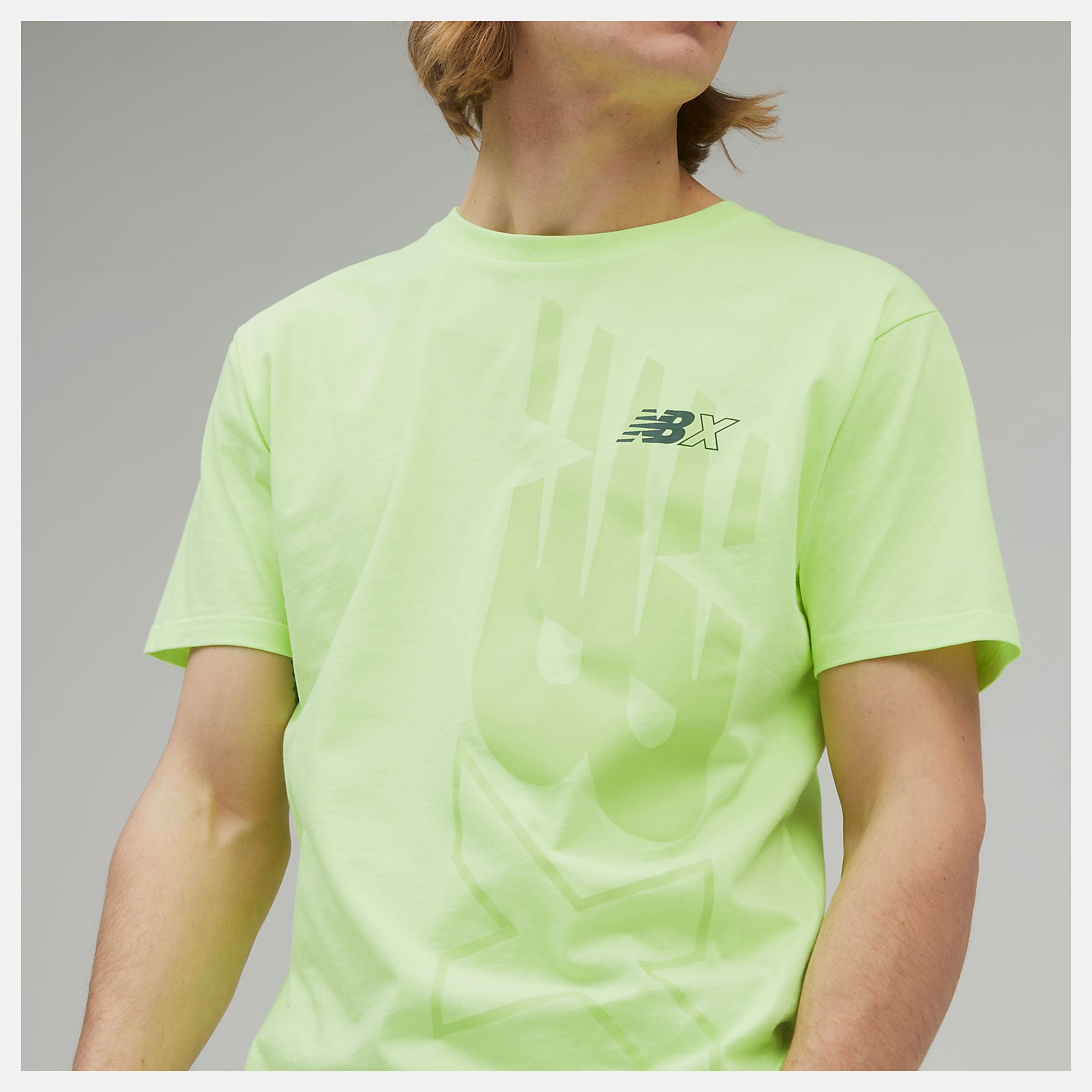 Bleached Lime Glo NB Essentials NBX Graphic Tee 2 / New Balance Men