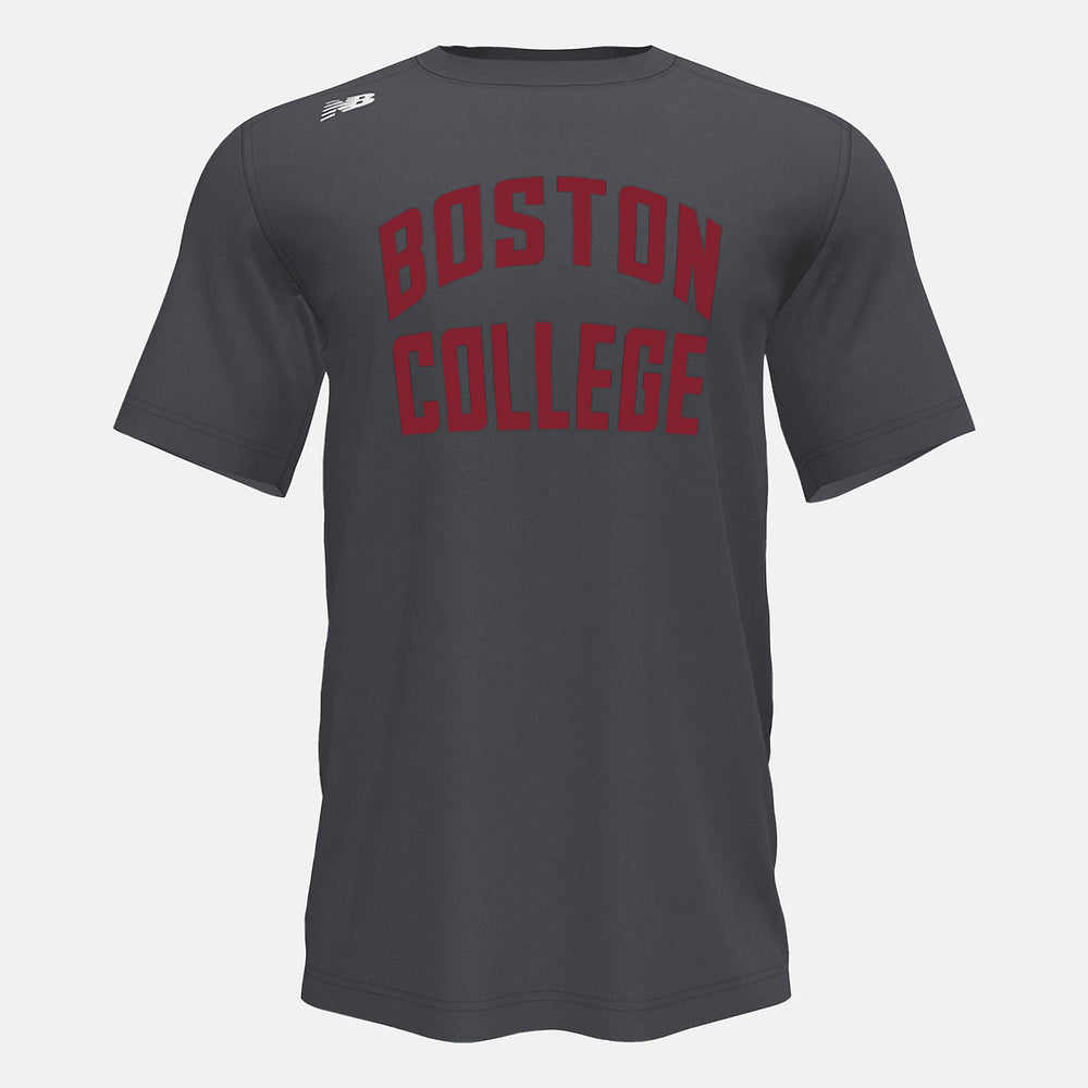 Dark Heather Short Sleeve Tech Tee(Boston College) / New Balance Men