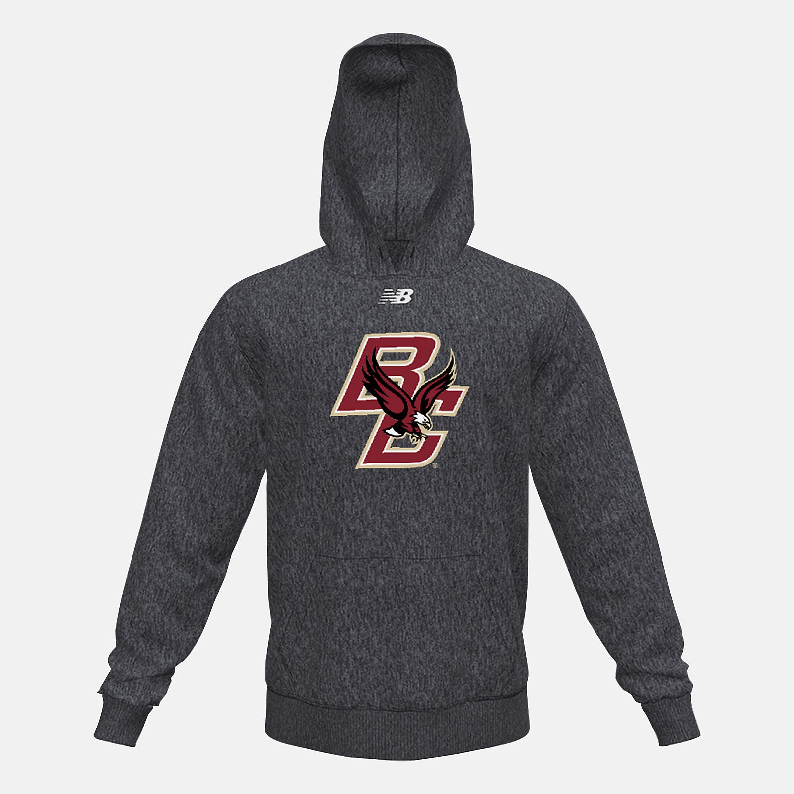 Black Heather NB Fleece Hoody(Boston College) / New Balance Men
