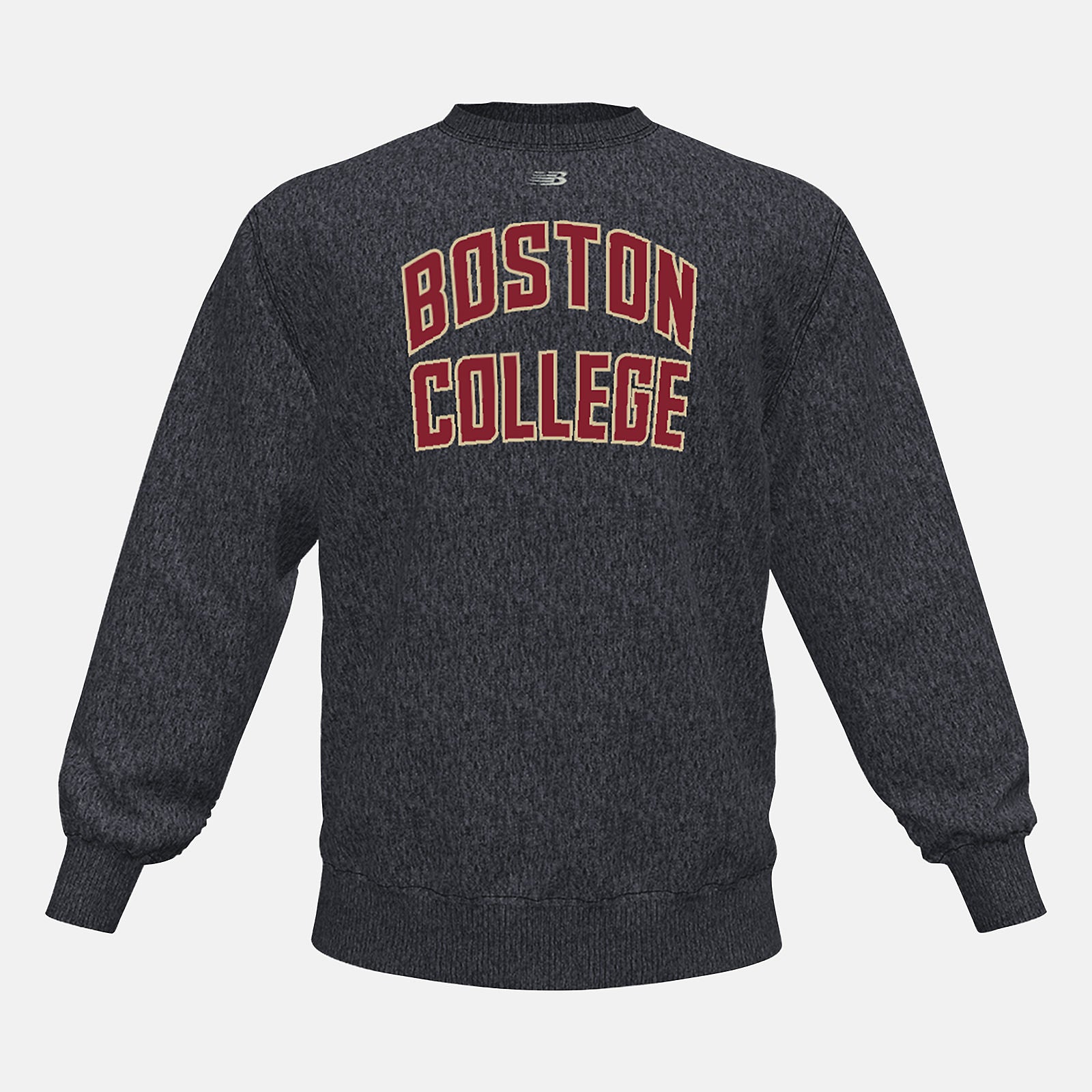 Black Heather NB Crew Fleece(Boston College) / New Balance Men