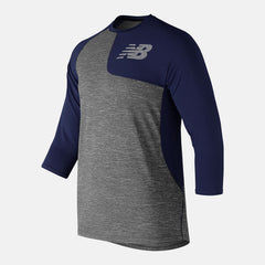 Team Navy Asym 2.0 Left 3/4 Sleeve / New Balance Men