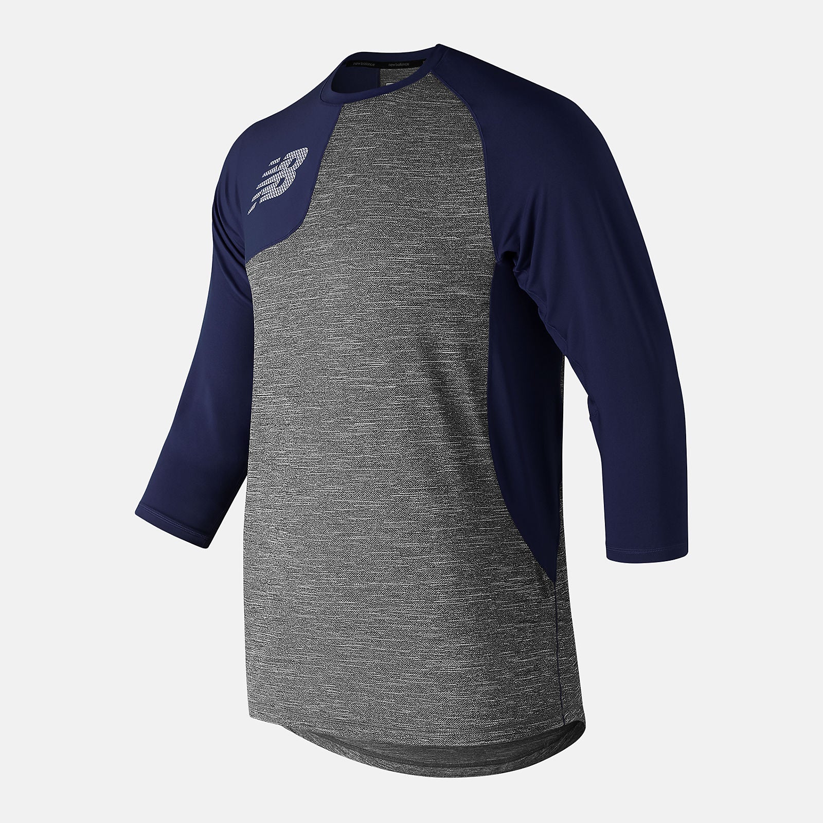 Team Navy Asym 2.0 Right 3/4 Sleeve / New Balance Men