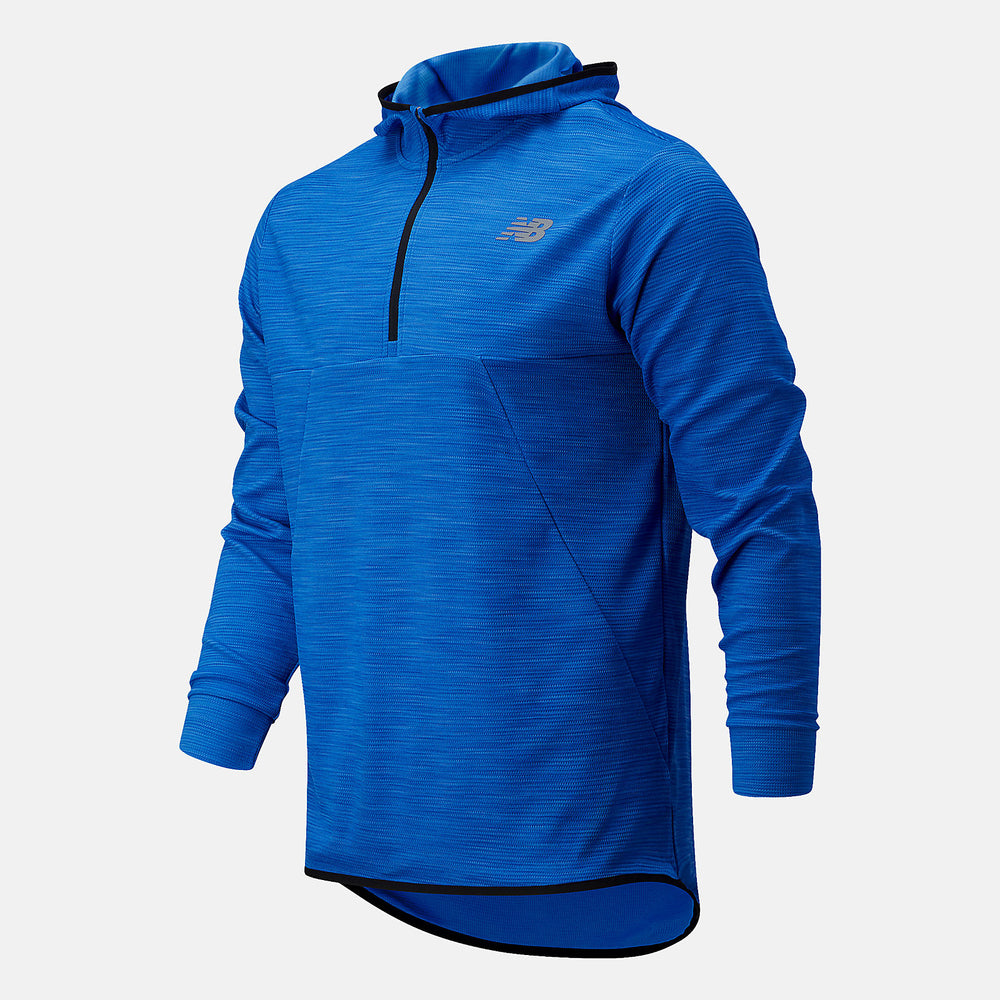 Cobalt Blue Tenacity Hooded QTR Zip / New Balance Men