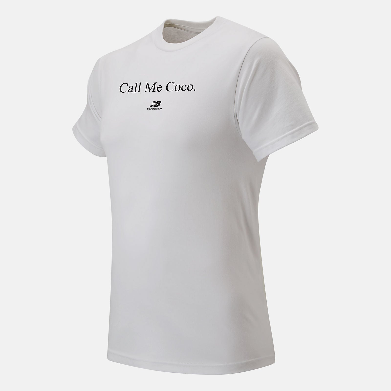 White/Black Call Me Coco Tee / New Balance Men