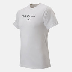 White/Black Call Me Coco Tee / New Balance Men