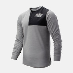 Athletic Grey ASYM Baseball Henley / New Balance Men