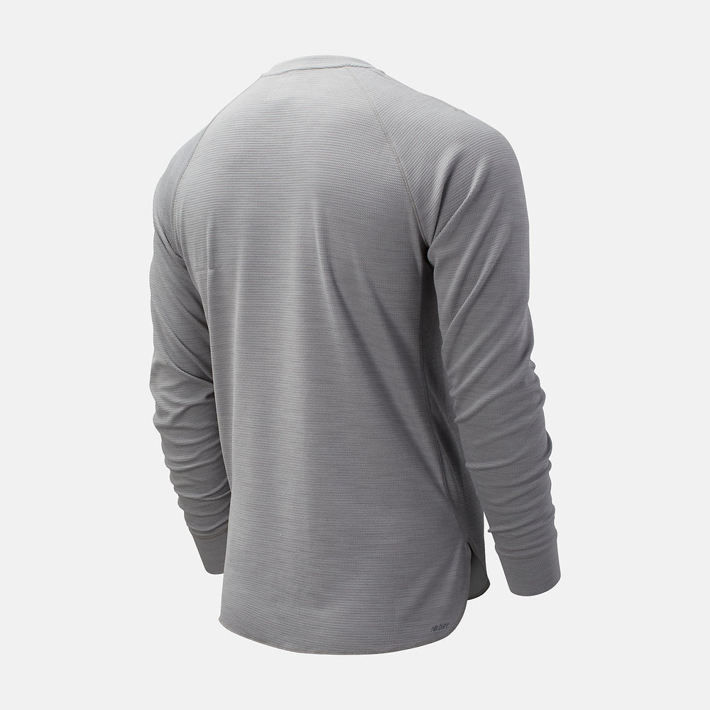Athletic Grey ASYM Baseball Henley / New Balance Men
