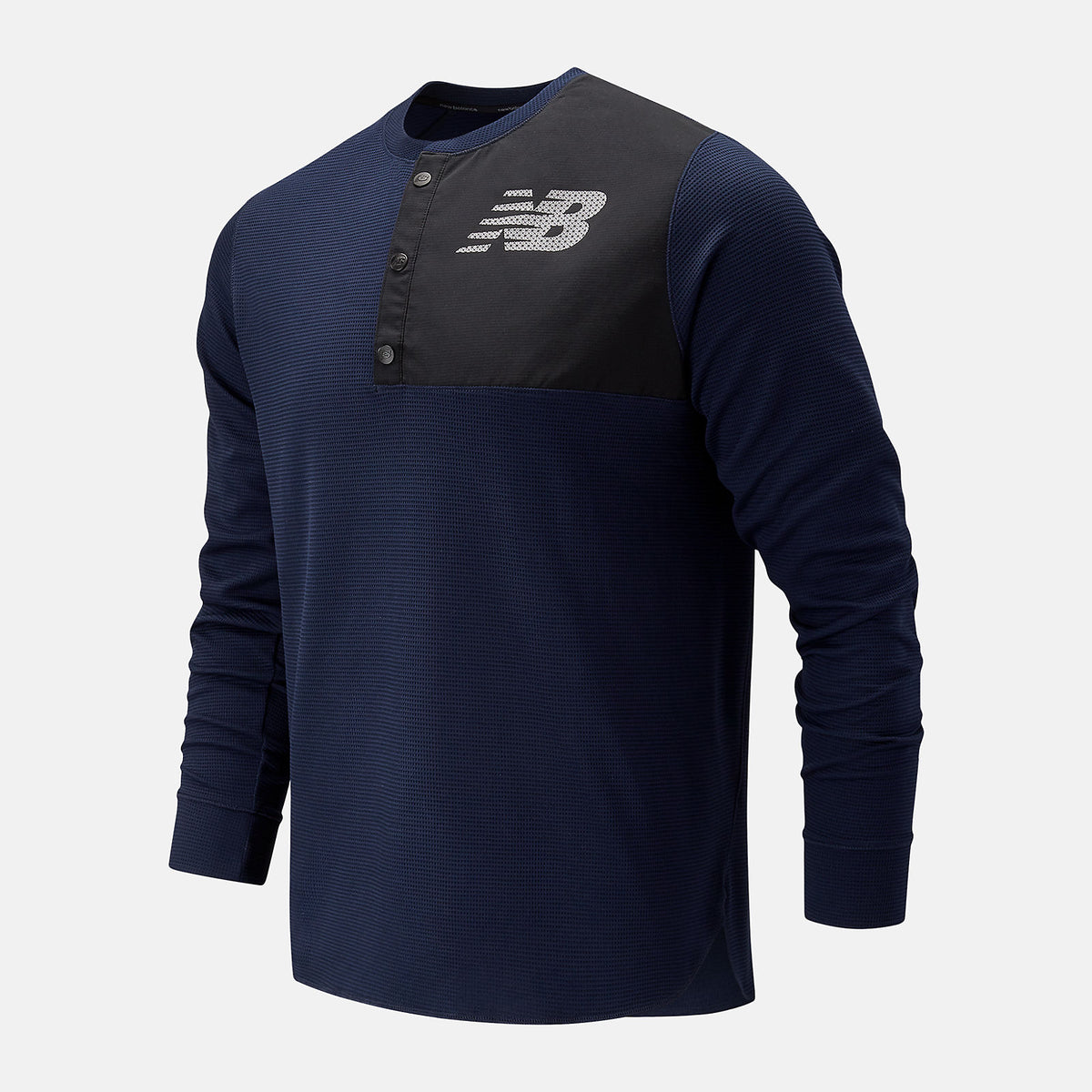 Team Navy ASYM Baseball Henley / New Balance Men