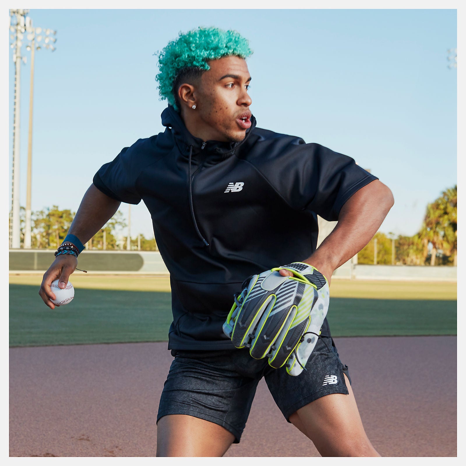 Black BP Fleece Hoodie / New Balance Men
