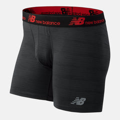 Black/Red NB Dry 6 Inch Boxer Brief 2 Pack / New Balance Men