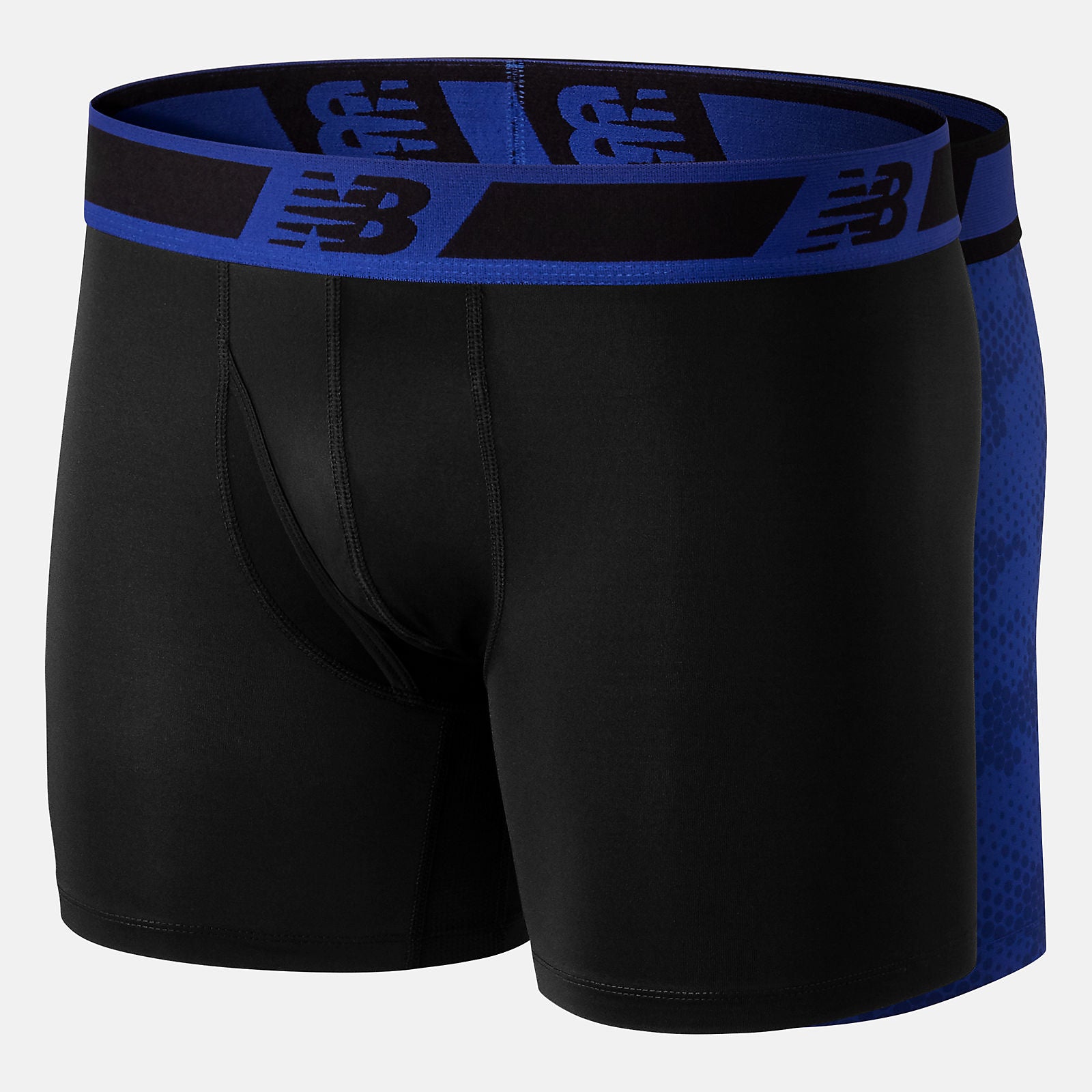 Black/Team Royal NB Dry 6 Inch Boxer Brief 2 Pack / New Balance Men
