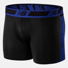 Black/Team Royal NB Dry 6 Inch Boxer Brief 2 Pack / New Balance Men