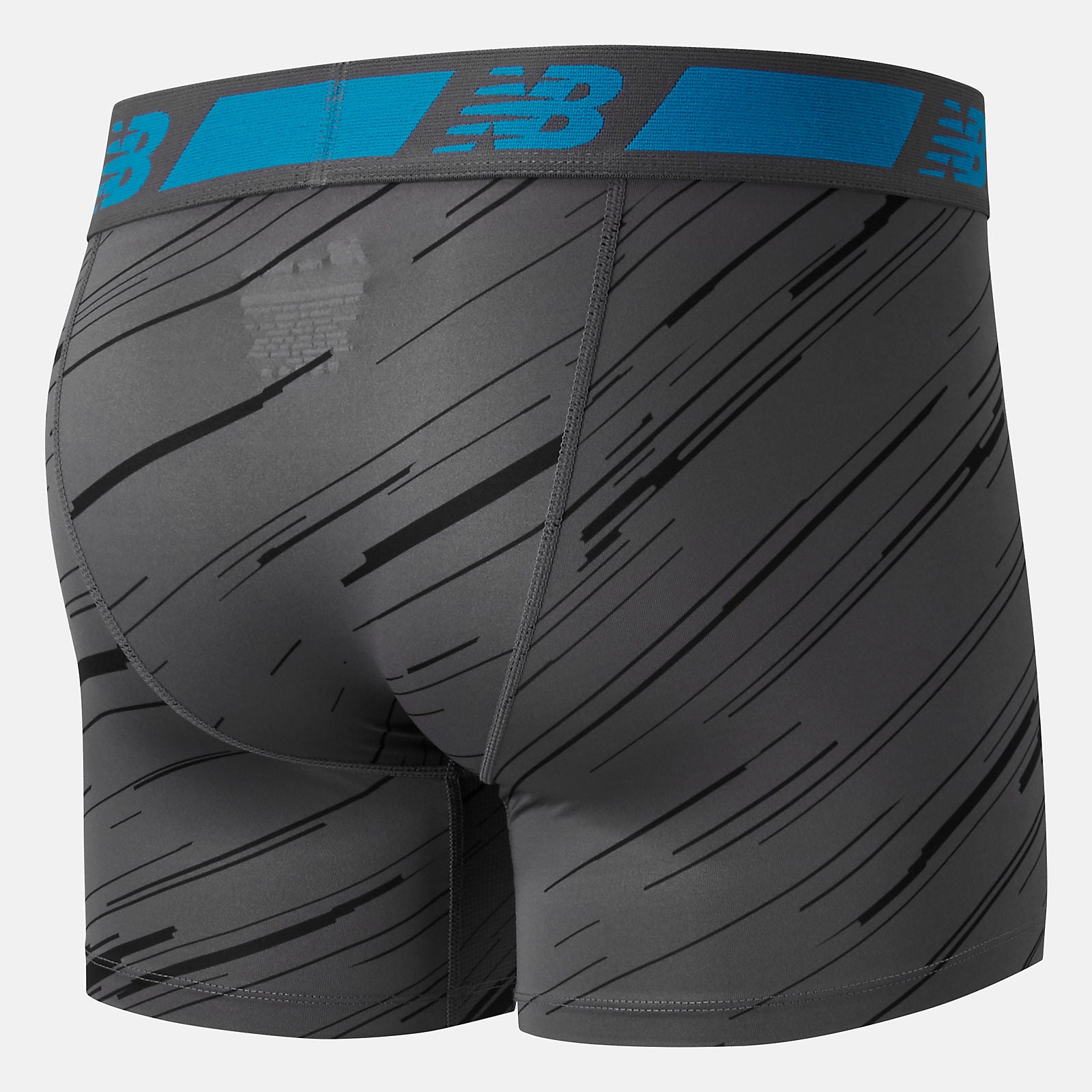 Black/Lead NB Dry 6 Inch Boxer Brief 2 Pack / New Balance Men