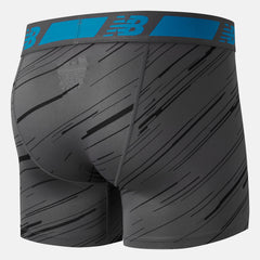 Black/Lead NB Dry 6 Inch Boxer Brief 2 Pack / New Balance Men