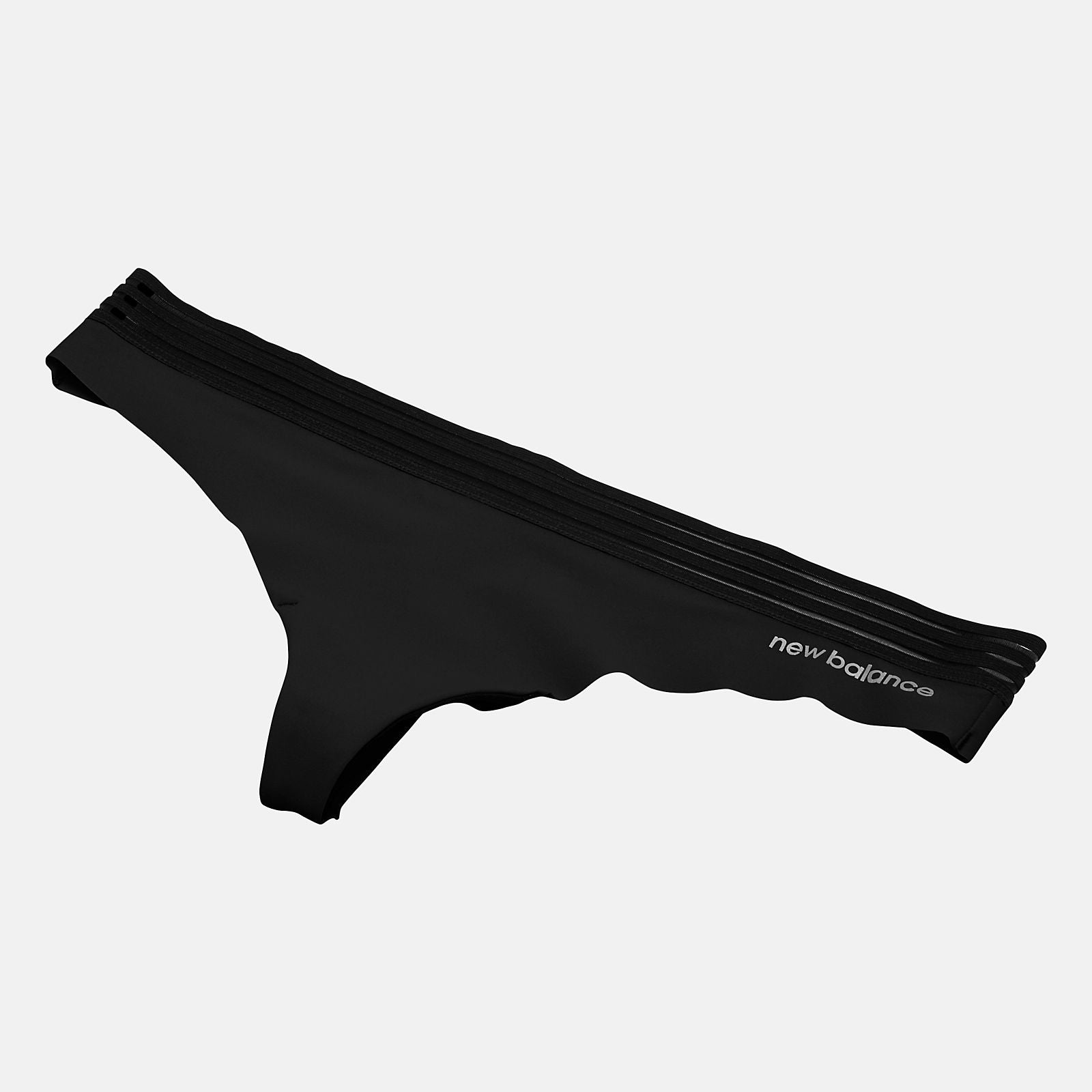 Black Spacer Waistband Thong 1 Pair / New Balance Women