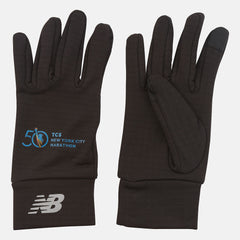 Black Marathon Heavyweight Grid Fleece Gloves / New Balance Women|Men