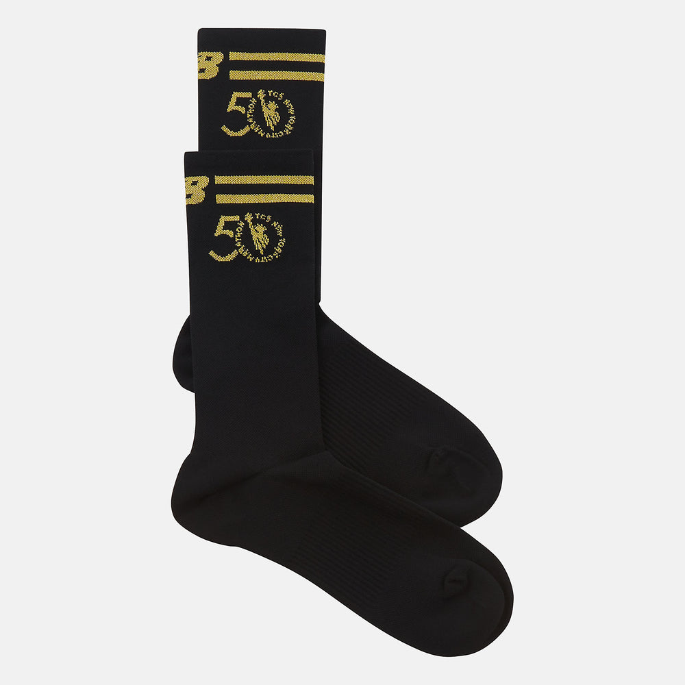 Black NYC Marathon Crew Sock / New Balance Women|Men