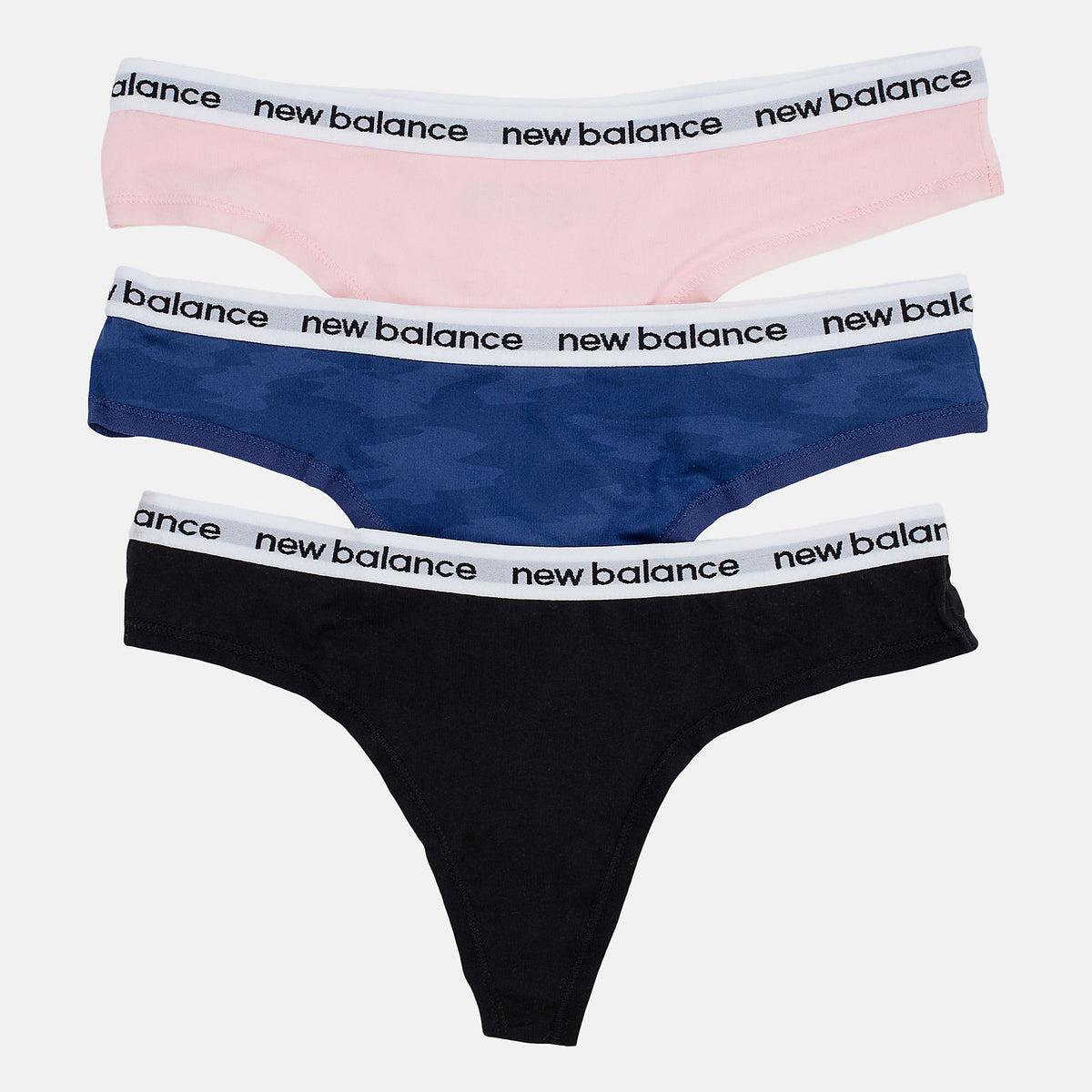 Black Eversoft Thong 3 Pack / New Balance Women