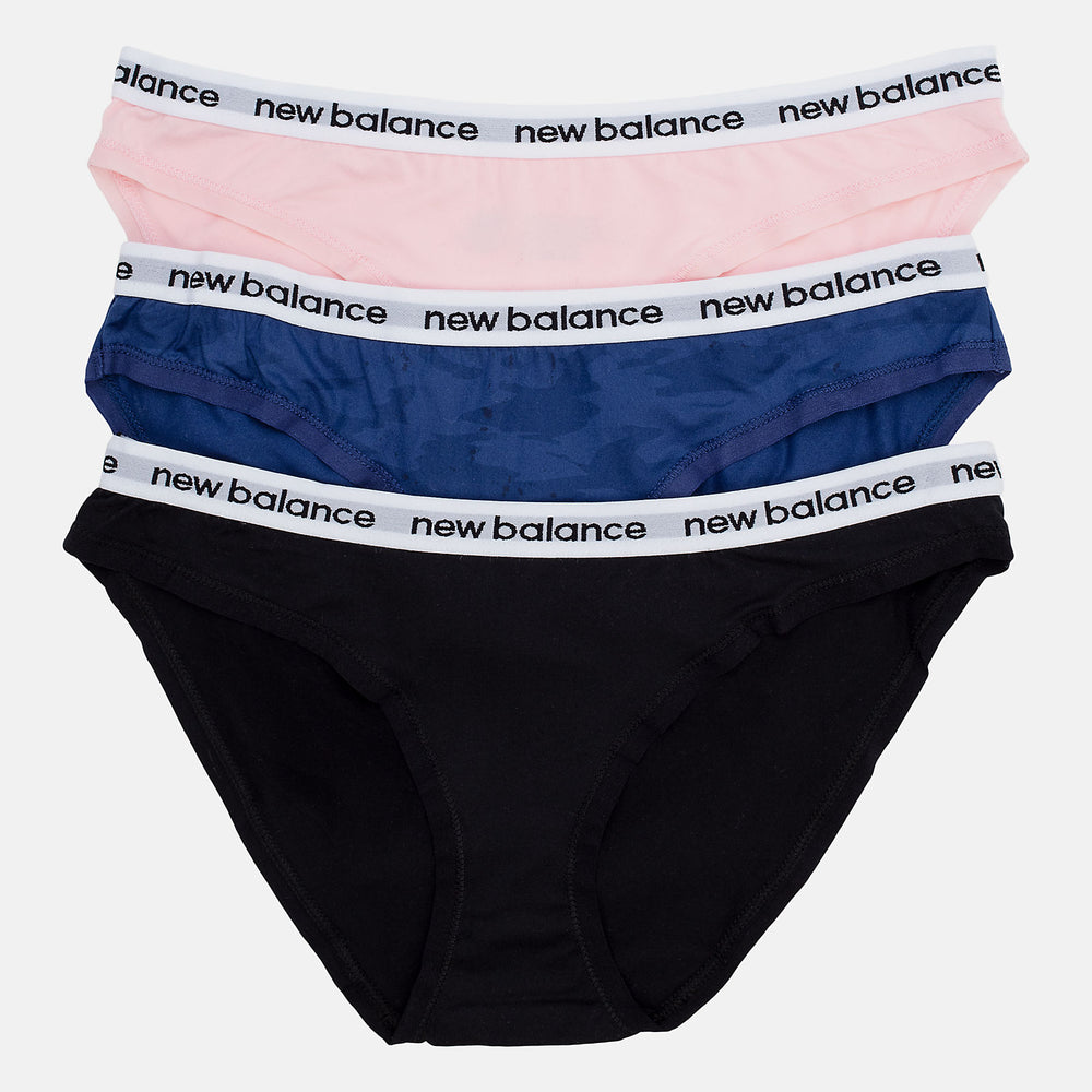 Black Eversoft Hipster 3 Pack / New Balance Women