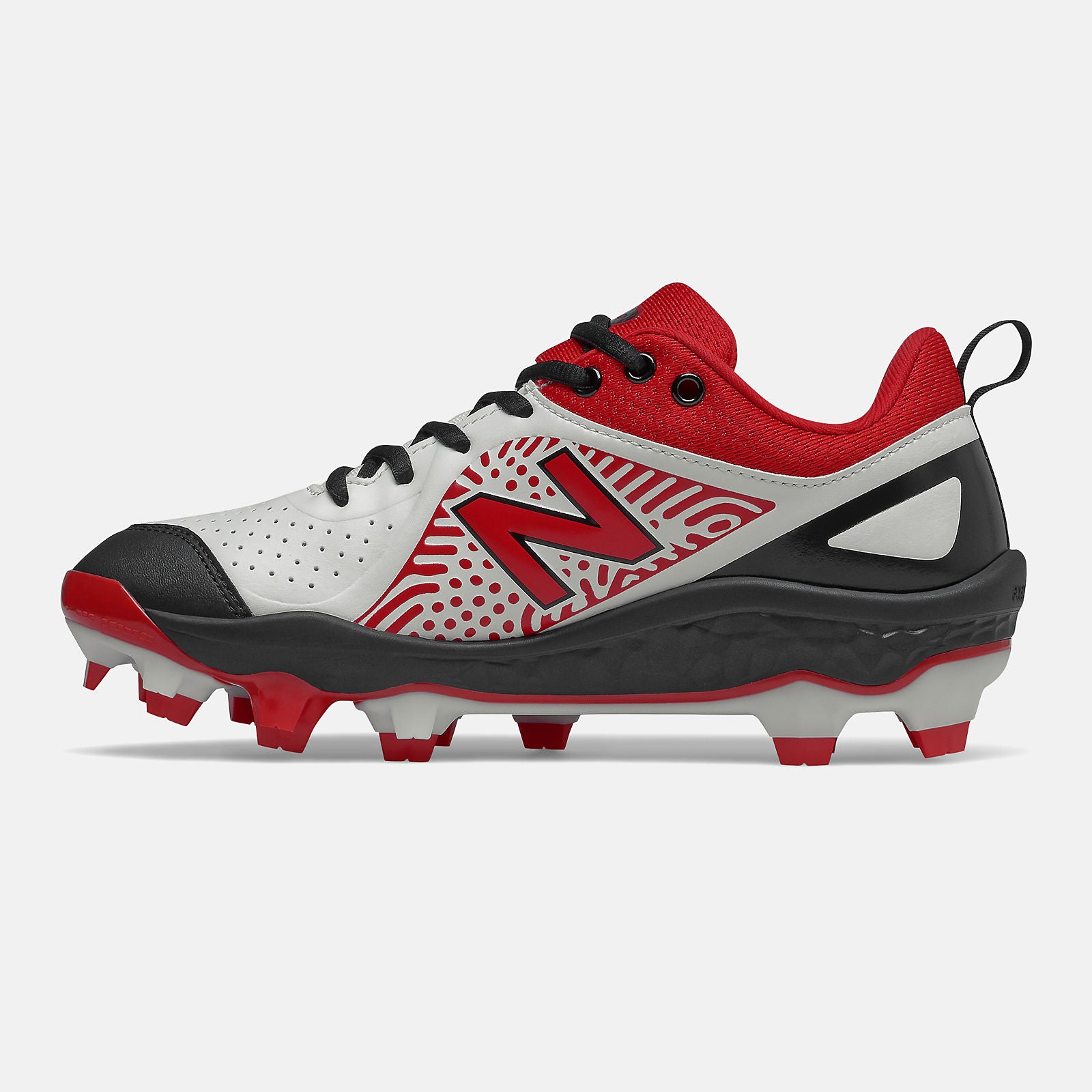 Black/Red and White Fresh Foam Velo v2 Molded / New Balance Women