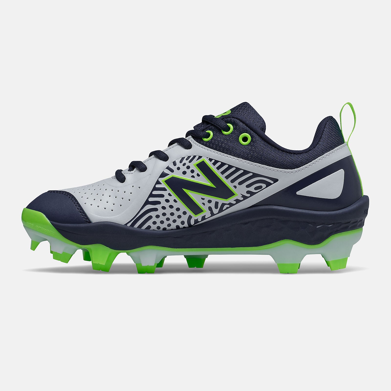 Team Navy/Lime Green and White Fresh Foam Velo v2 Molded / New Balance Women
