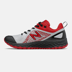 Black/Red and White Fresh Foam Velo v2 Turf / New Balance Women