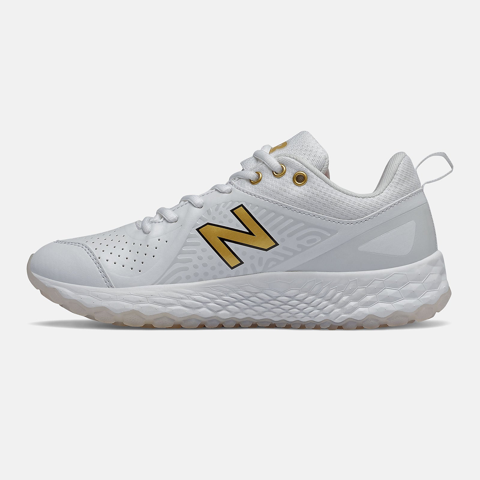 White/Gold Fresh Foam Velo v2 Turf / New Balance Women