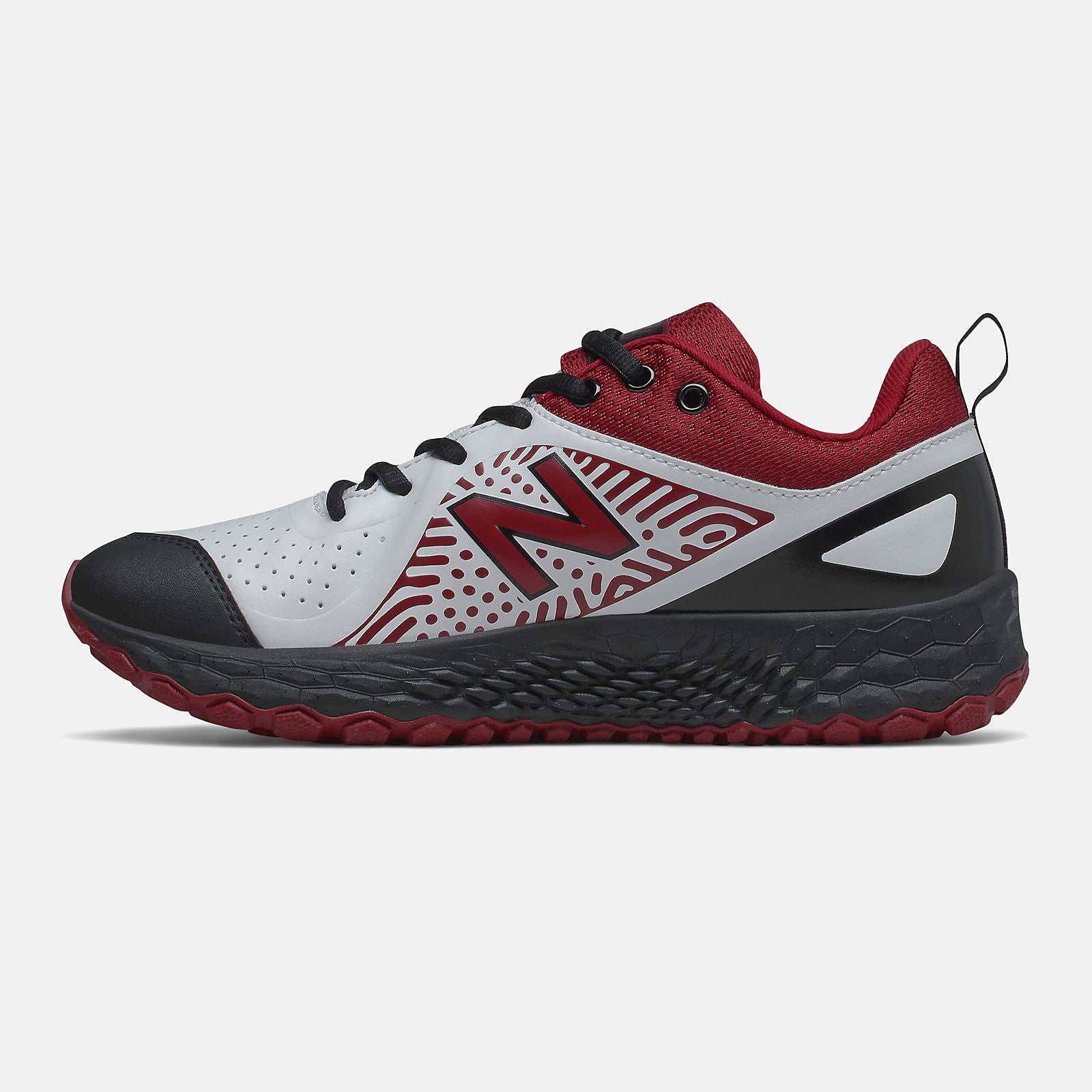 Maroon/Black and White Fresh Foam Velo v2 Turf / New Balance Women