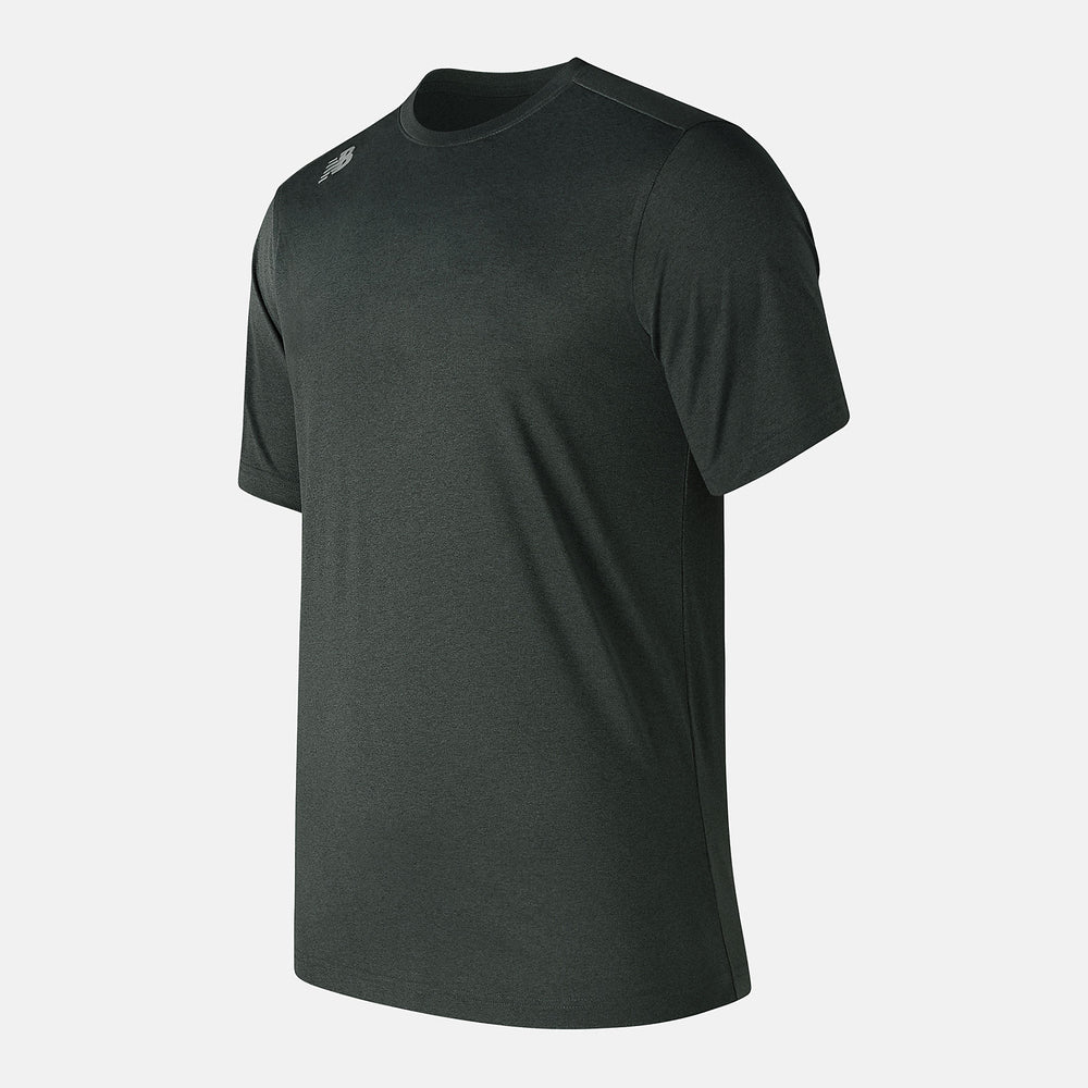 Dark Heather Grey Short Sleeve Tech Tee / New Balance Men