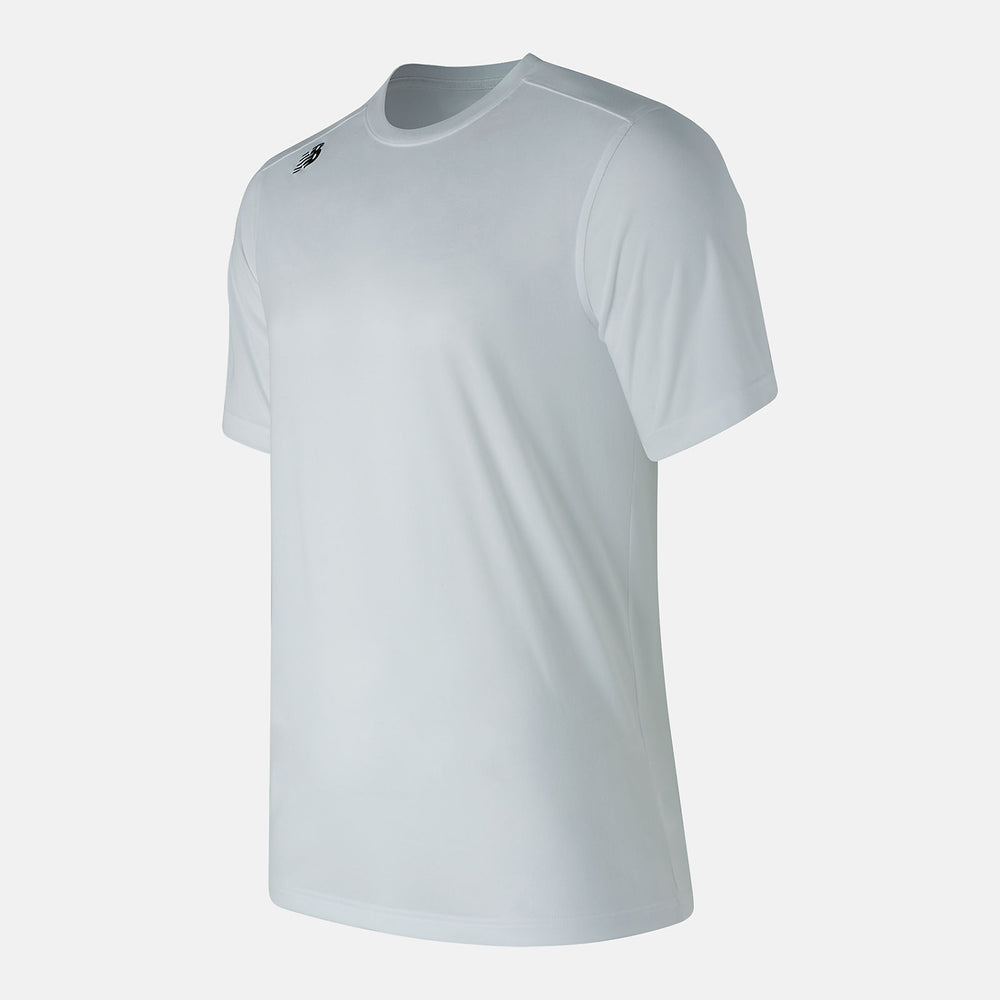 White Short Sleeve Tech Tee / New Balance Men