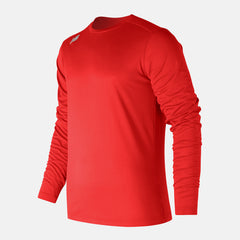 Team Red LS Tech Baseball Tee / New Balance Men