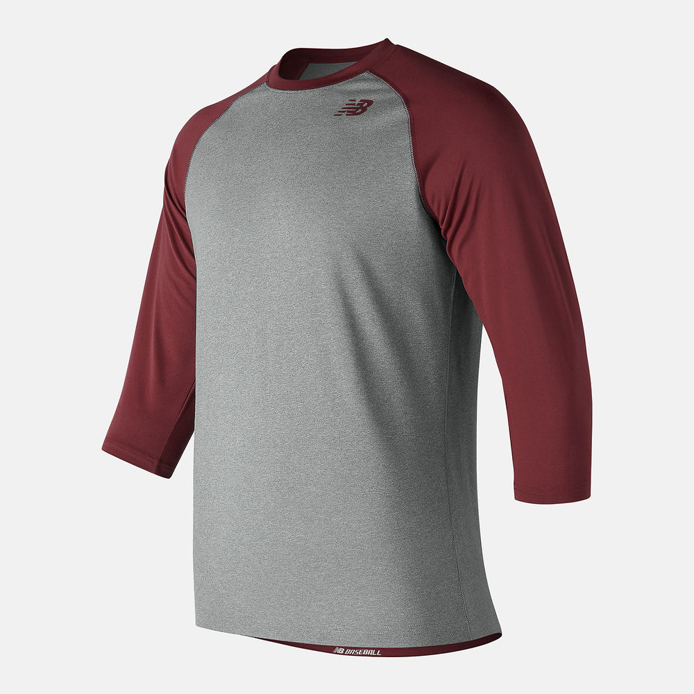 Team Cardinal 3/4 Baseball Raglan Top / New Balance Men