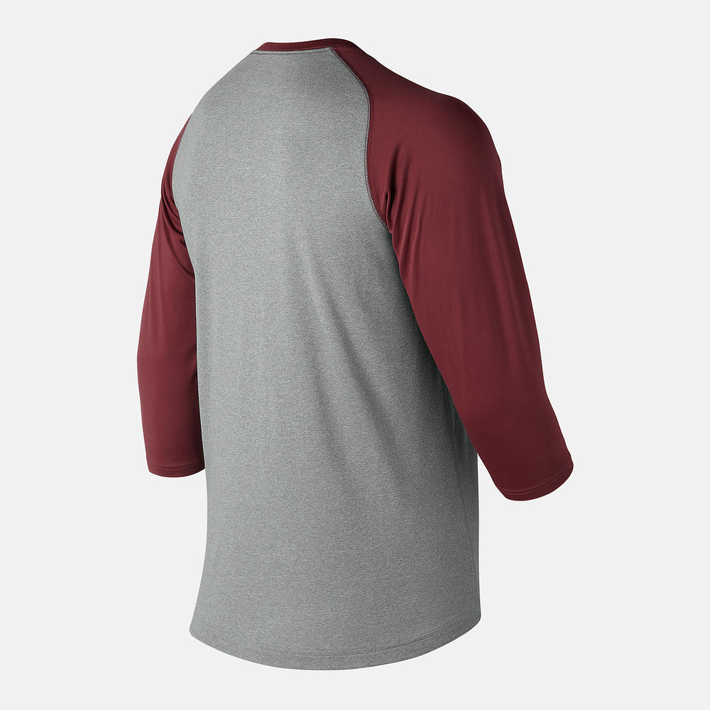Team Cardinal 3/4 Baseball Raglan Top / New Balance Men