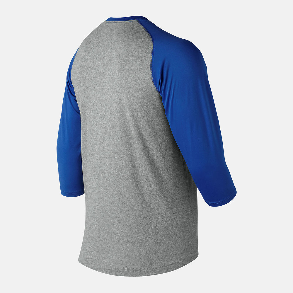Team Royal 3/4 Baseball Raglan Top / New Balance Men