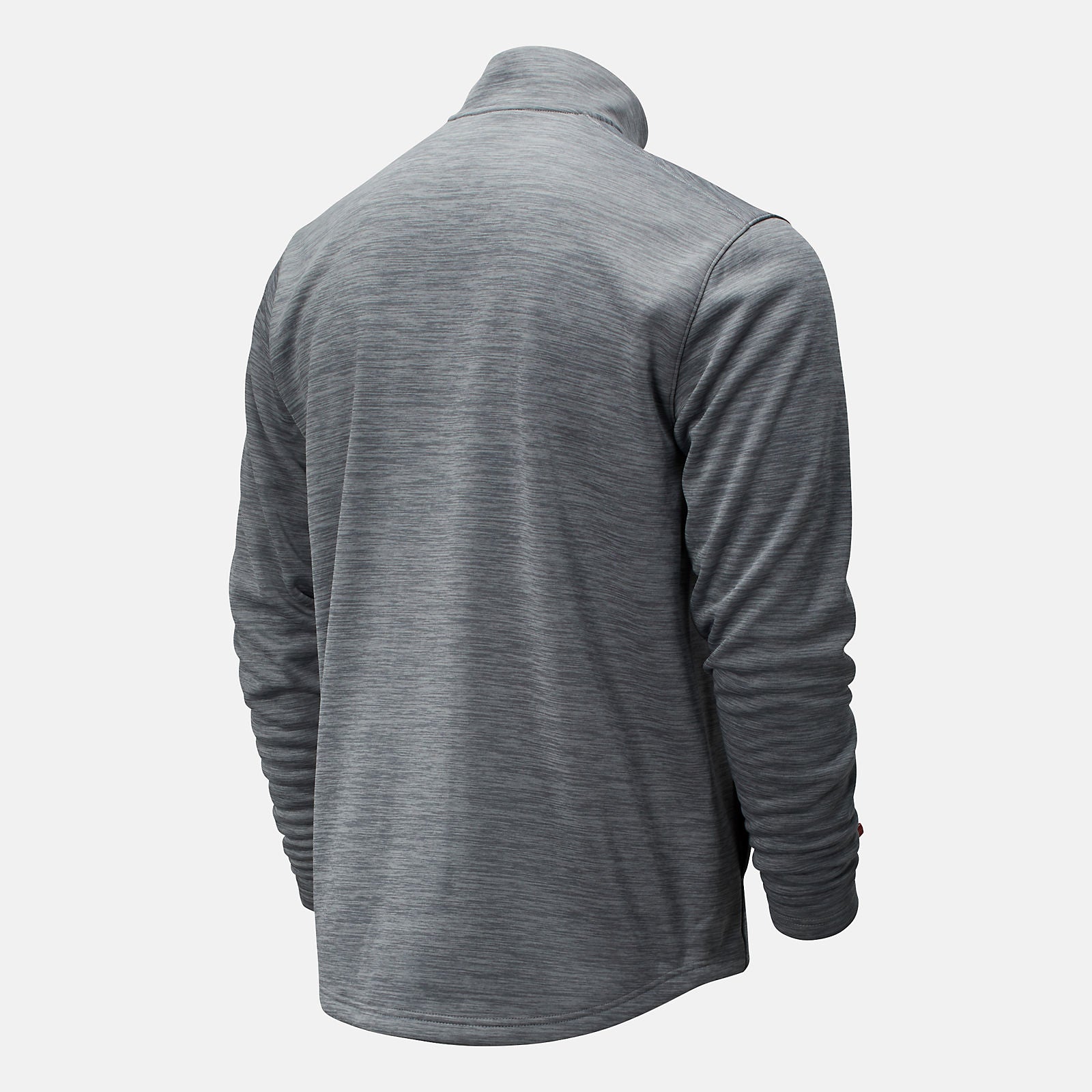 Med Heather Grey Thermal Half Zip / New Balance Men
