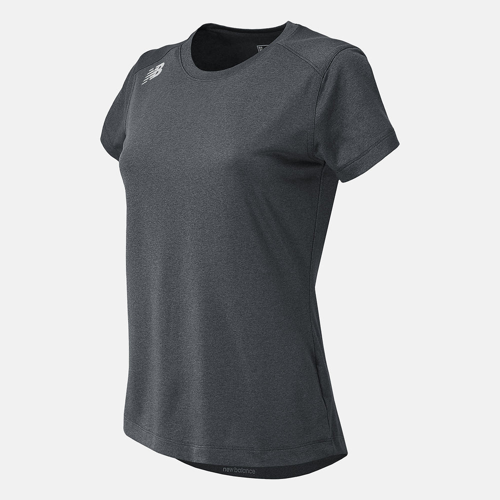 Dark Heather Grey NB Short Sleeve Tech Tee / New Balance Women